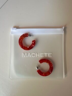 Brand New Machete Kate Hoops in Saffron